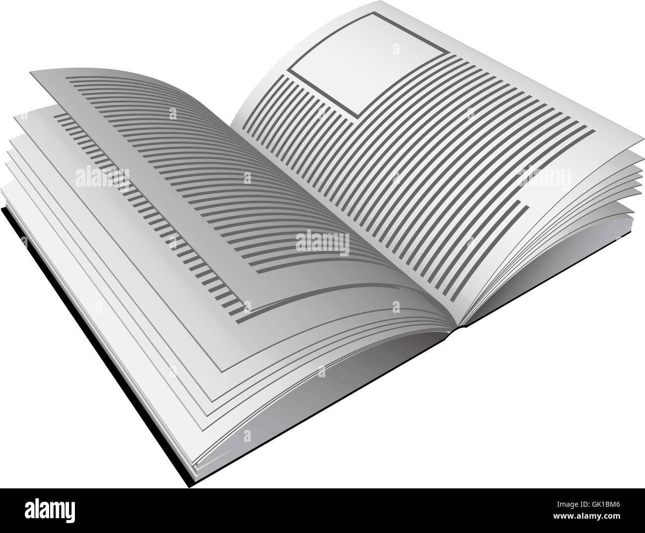 Office open book Illustration de Vecteur