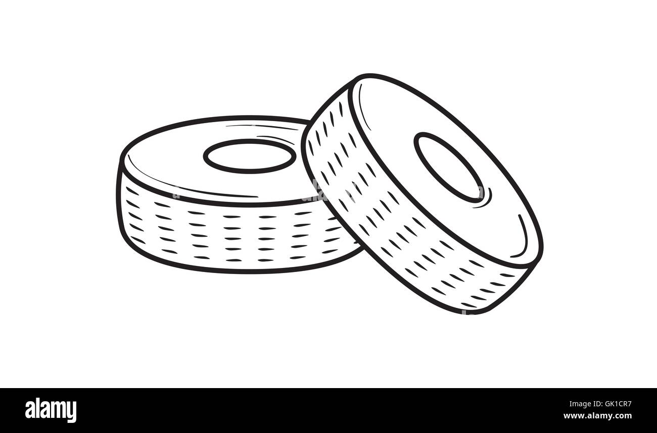 deux pneus Illustration de Vecteur