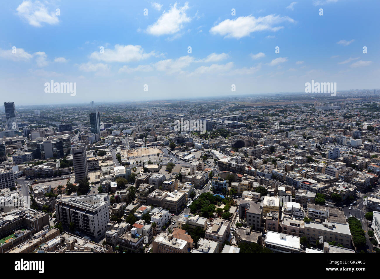 Vue aérienne de Tel-Aviv. Banque D'Images