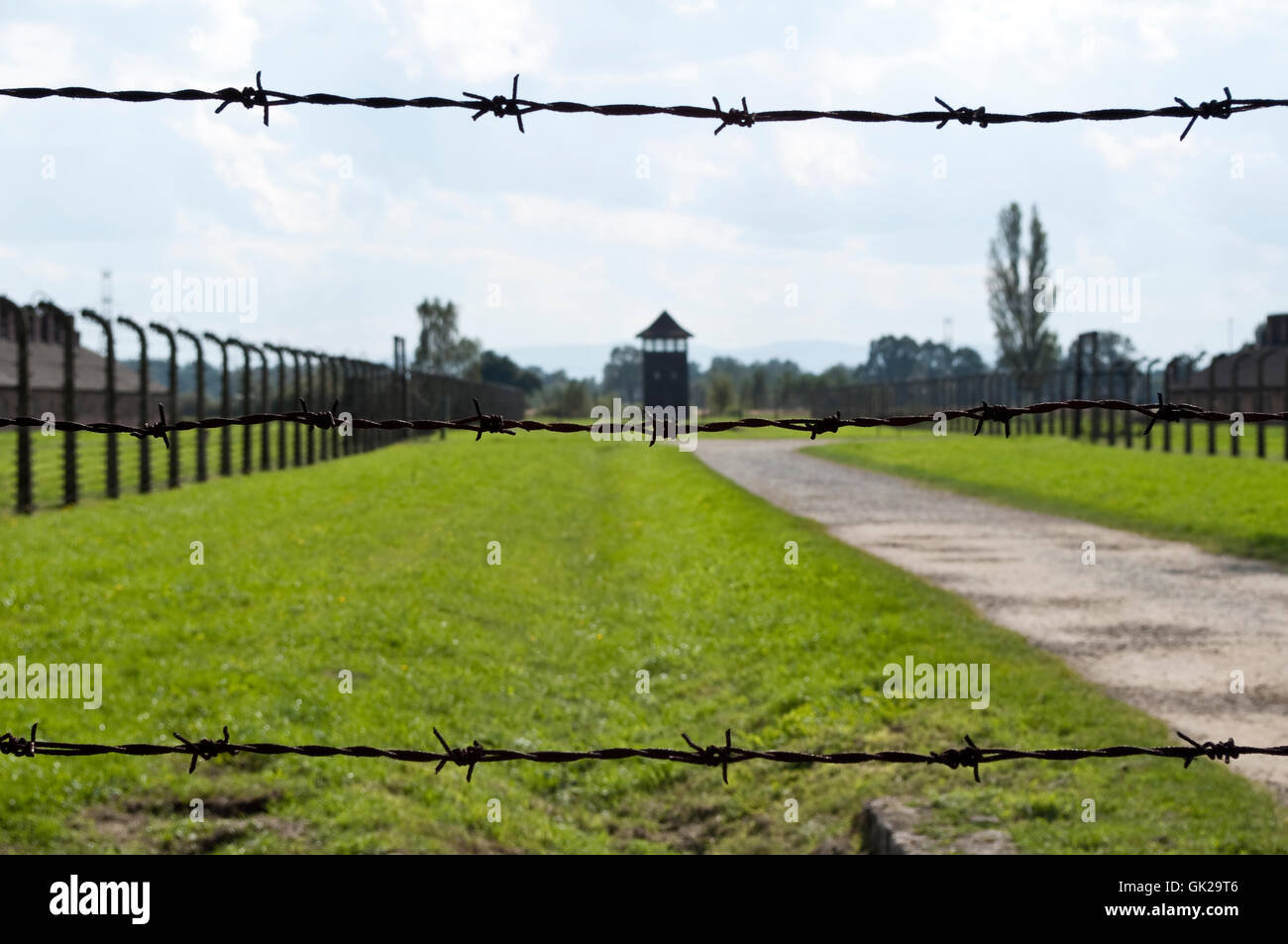 Camp de concentration en Pologne Banque D'Images