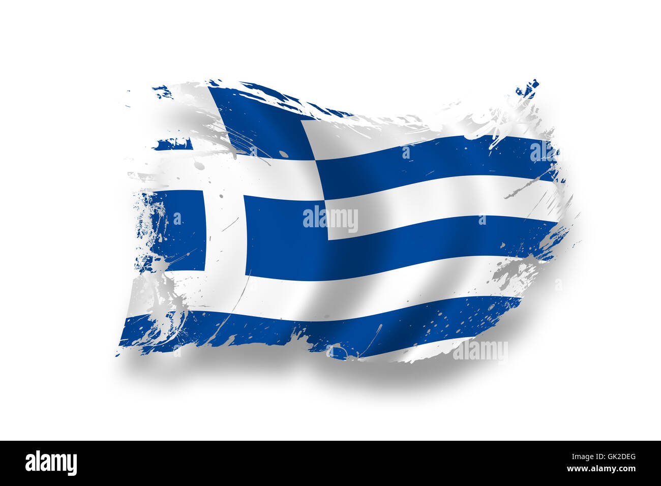 Grèce drapeau Banque D'Images