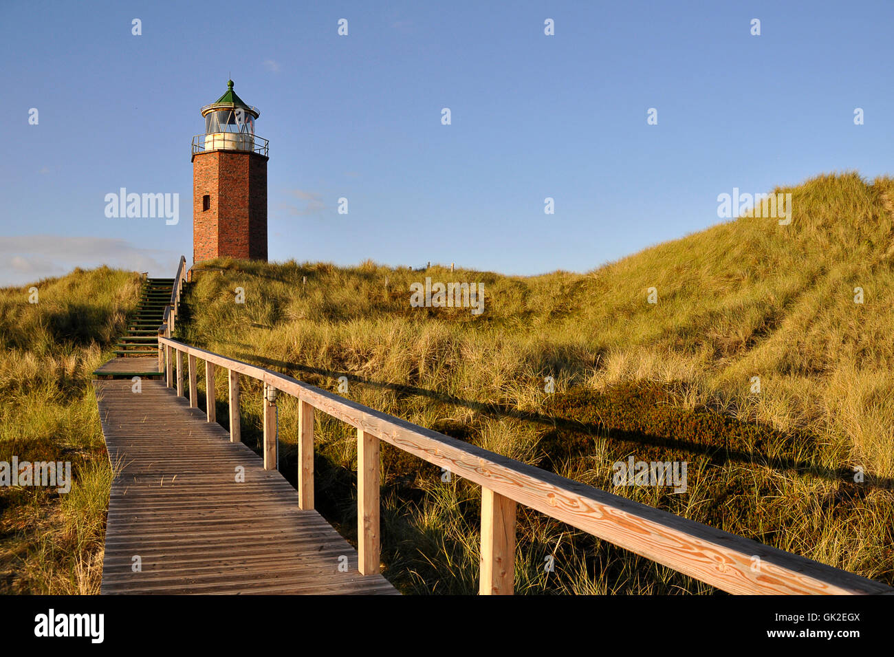 Ancien phare de kampen sur sylt Banque D'Images