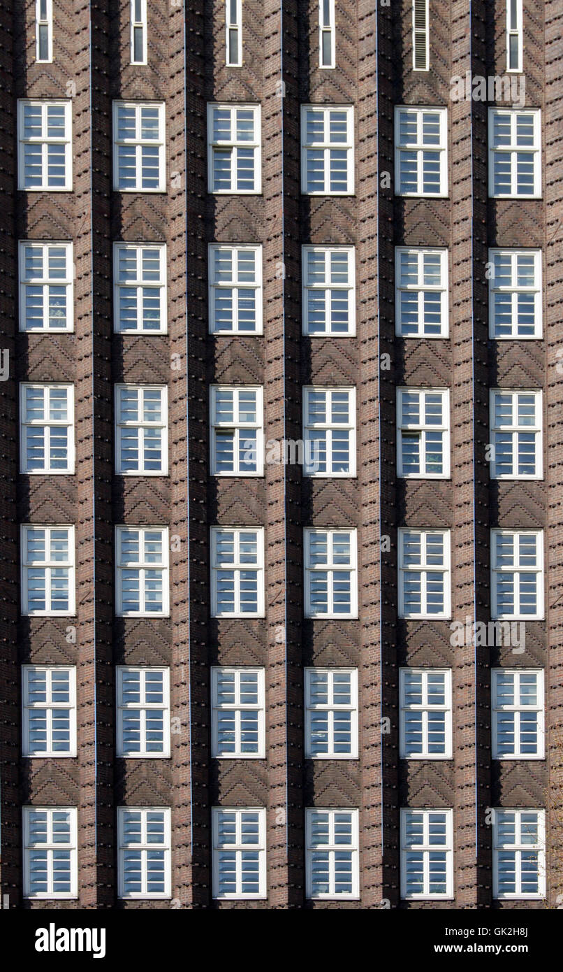 Façade - anzeiger hochhaus,Hannover Banque D'Images