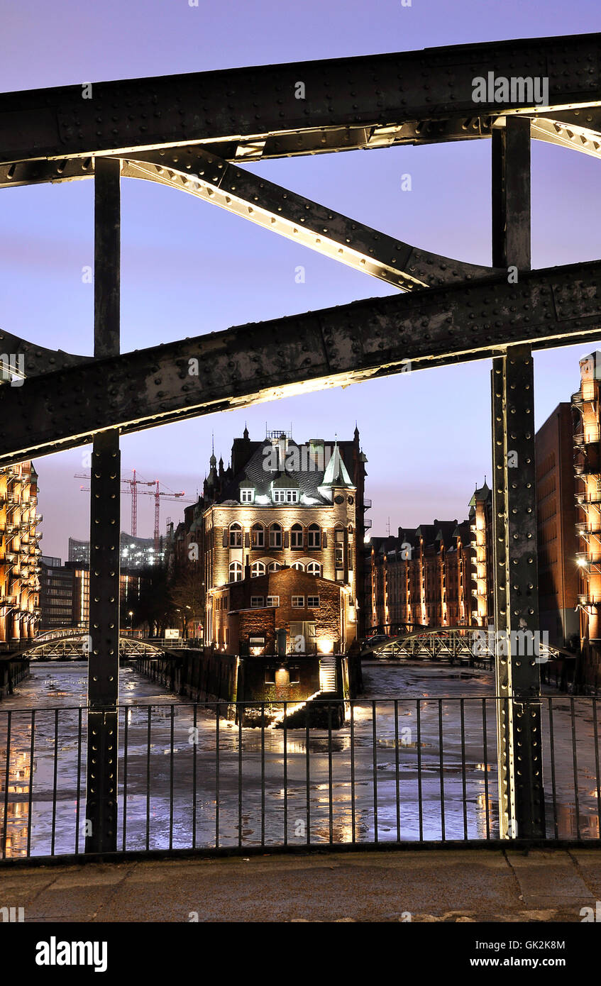 Hamburg speicherstadt Banque D'Images
