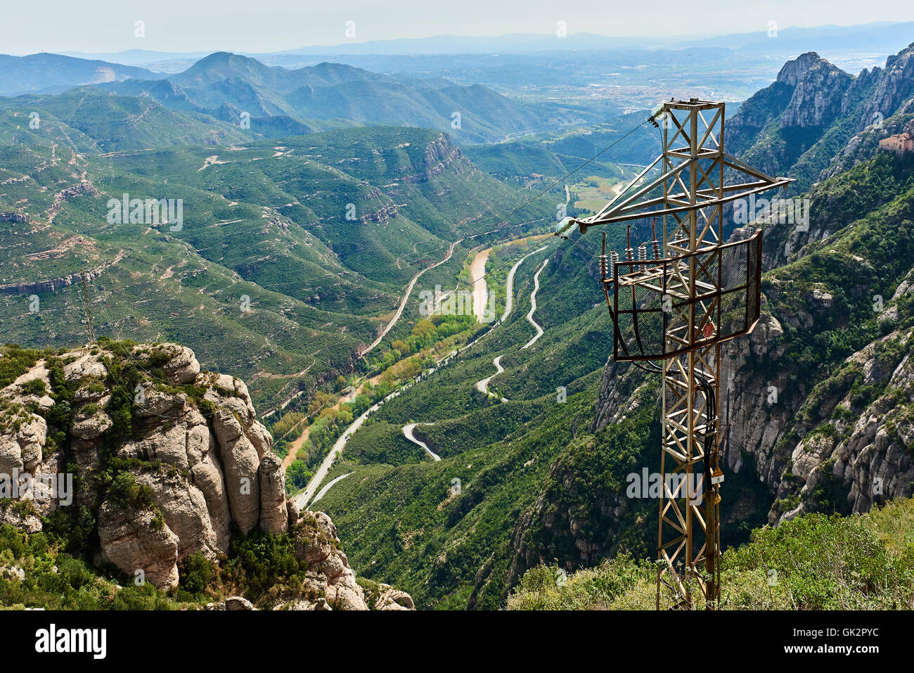 Montagnes Montserrat spectaculaire. Espagne Banque D'Images