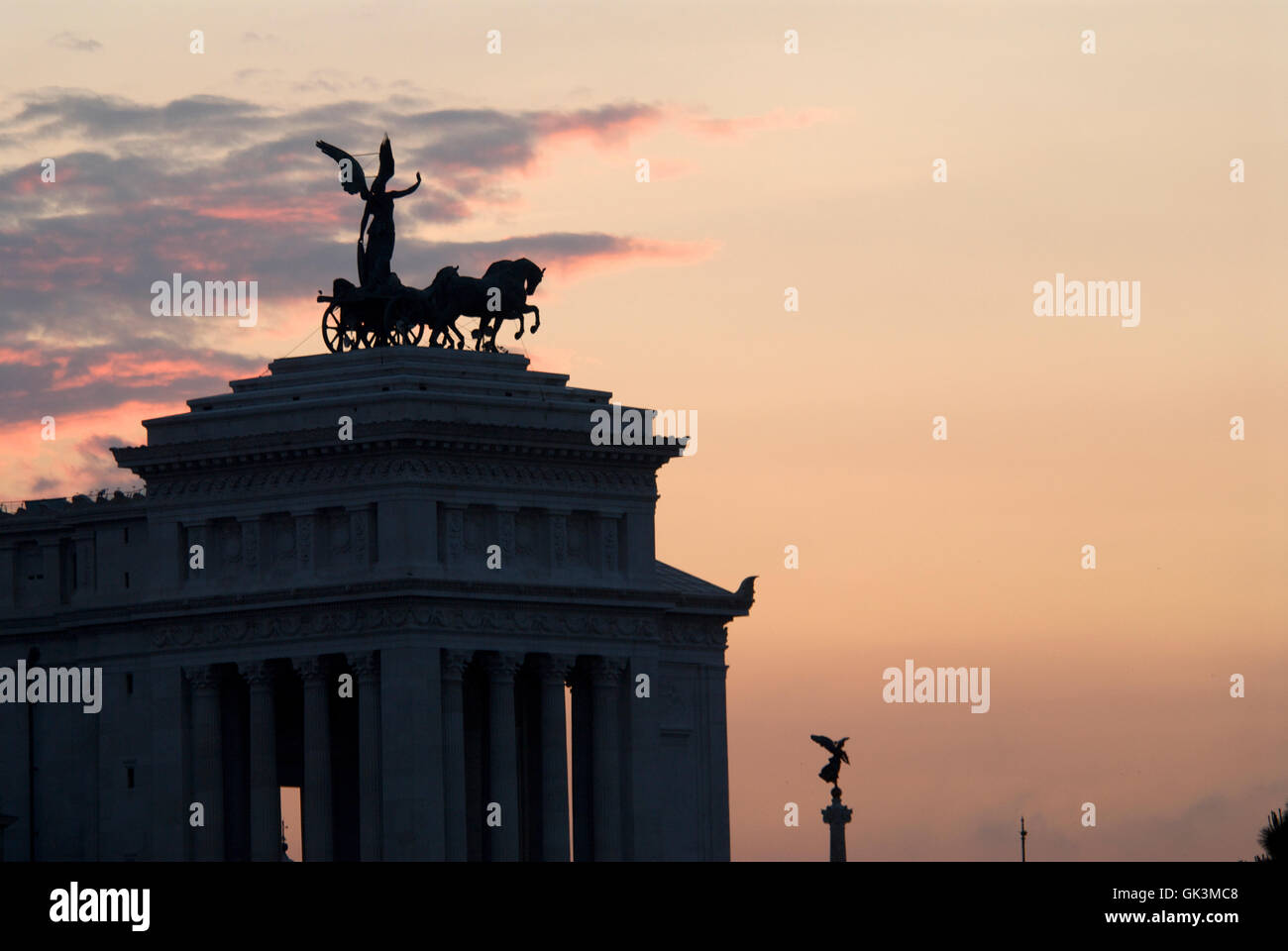 Monument à Victor Emmanuel II, Rome, Italie --- Image par © Jeremy Horner Banque D'Images