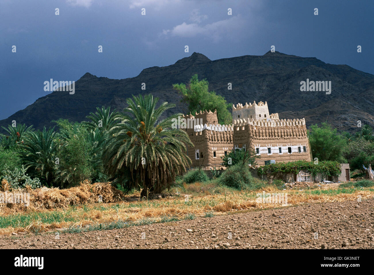 L'architecture d'Adobe, Najran. Banque D'Images