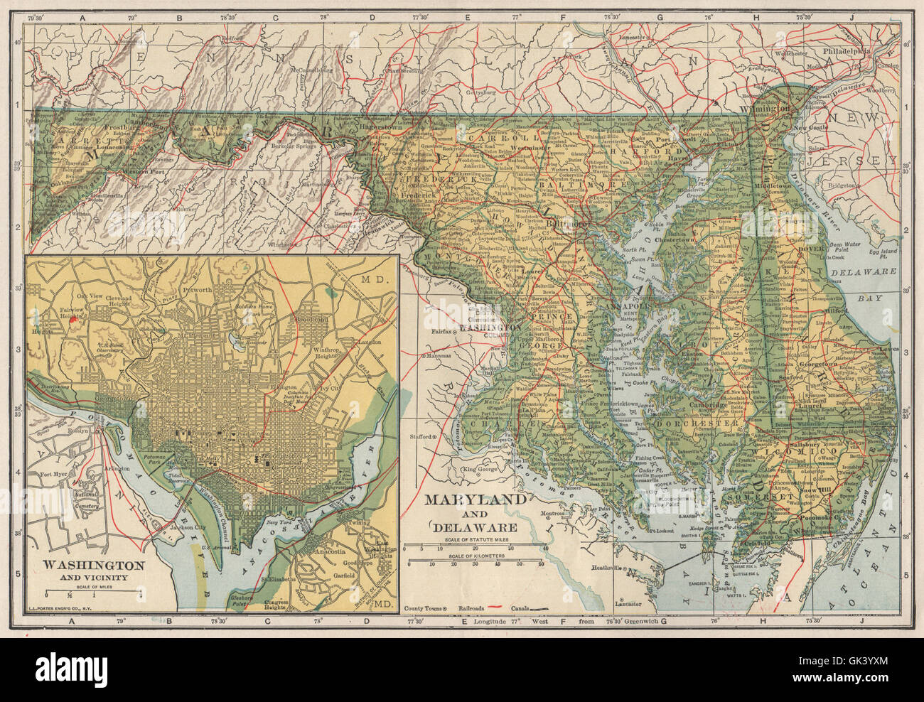 Le Maryland New York Et Washington Dc Carte Montrant L Etat Des Chemins De Fer Poates 1925 Photo Stock Alamy Le Maryland New York Et Washington Dc Carte Montrant L Etat Des Chemins De Fer Poates 1925 Photo Stock Alamy
