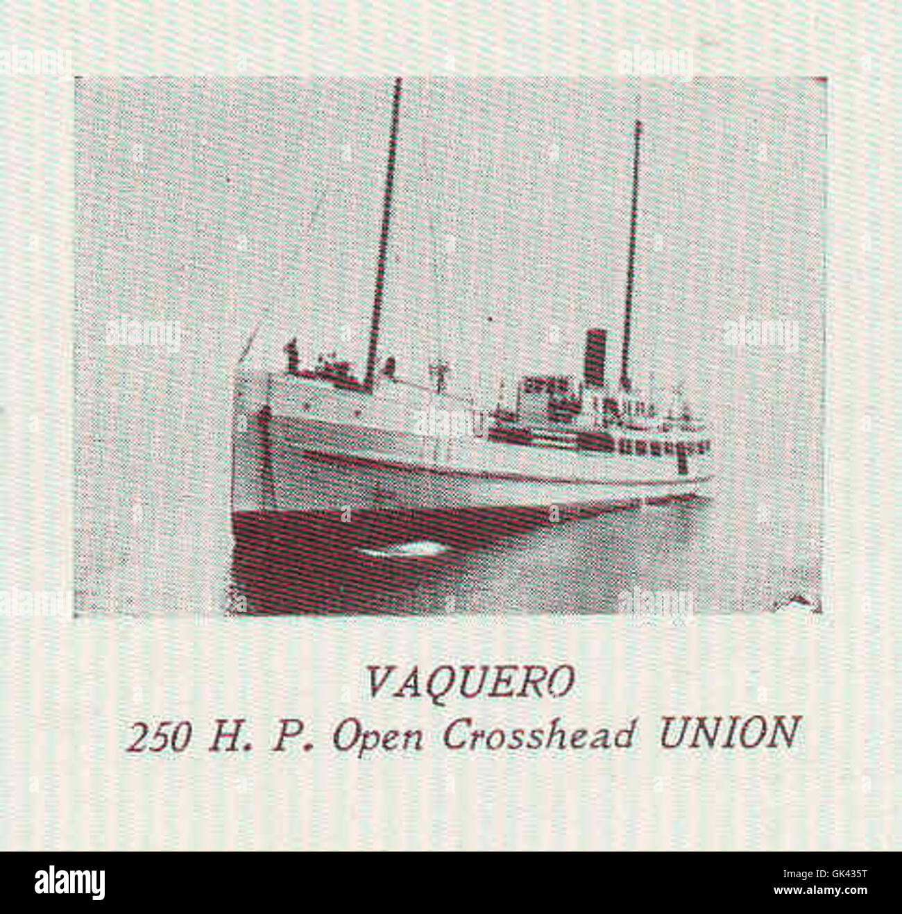 44749 Vaquero - 250 H P Union traverse ouverte Banque D'Images