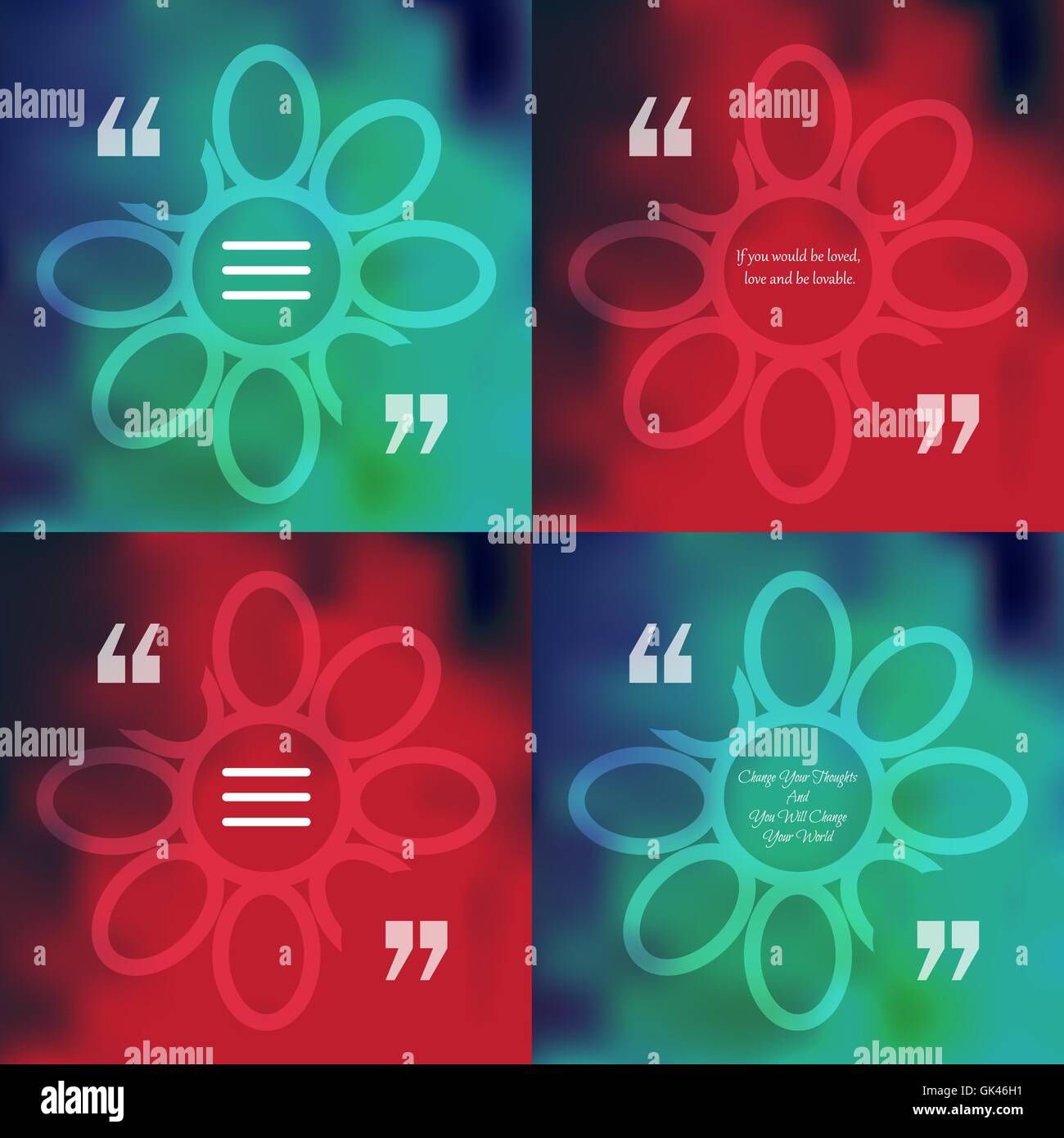 La Nature Et L Ecologie De Modele Square Citer Bulle De Texte En Forme De Fleur Citation De Motivation Changez Vos Pensees Et Vous Image Vectorielle Stock Alamy