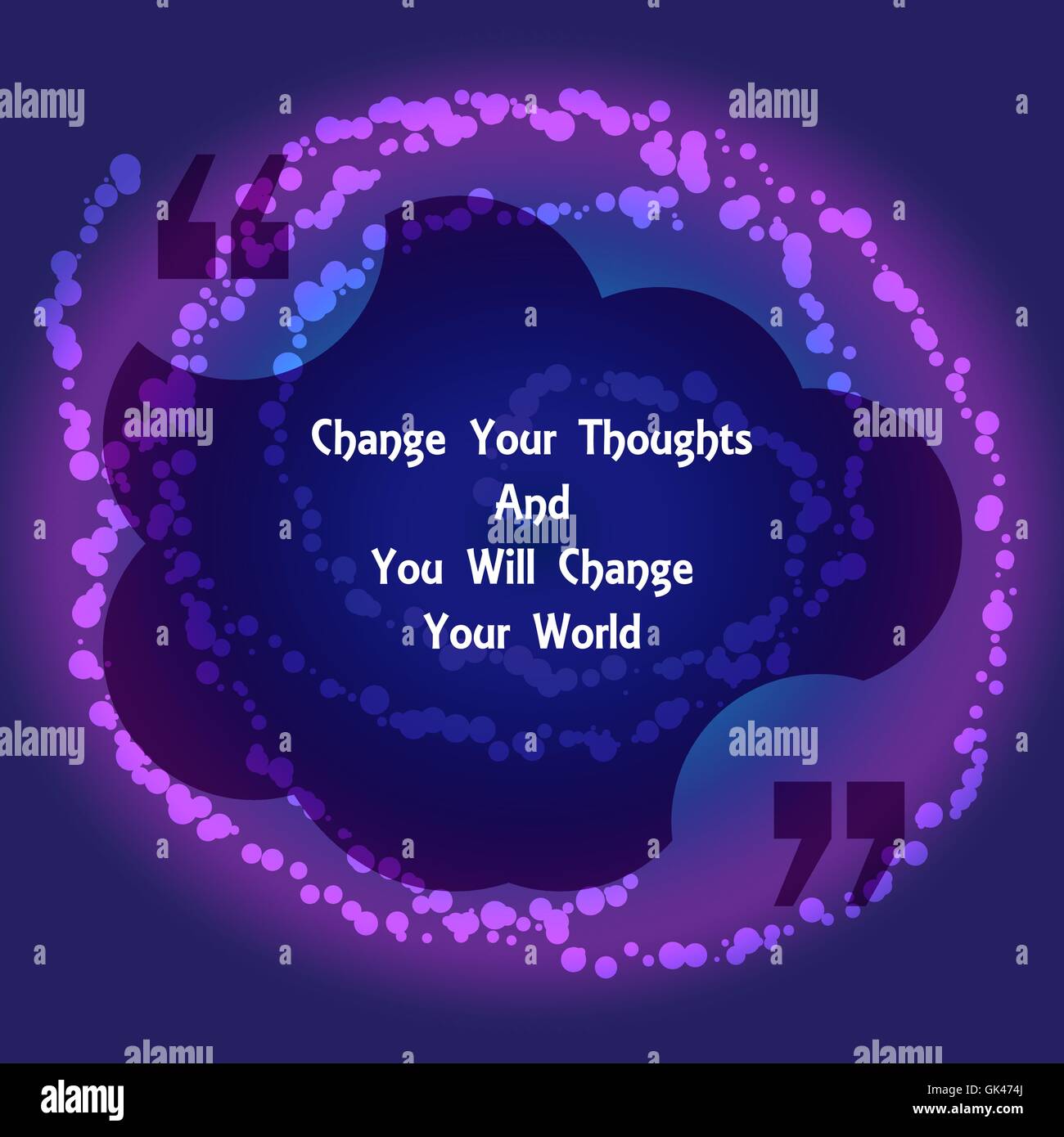 La Nature Et L Ecologie De Modele Square Citer Bulle De Texte En Forme De Nuage Citation De Motivation Changez Vos Pensees Et Vous Vous C Image Vectorielle Stock Alamy