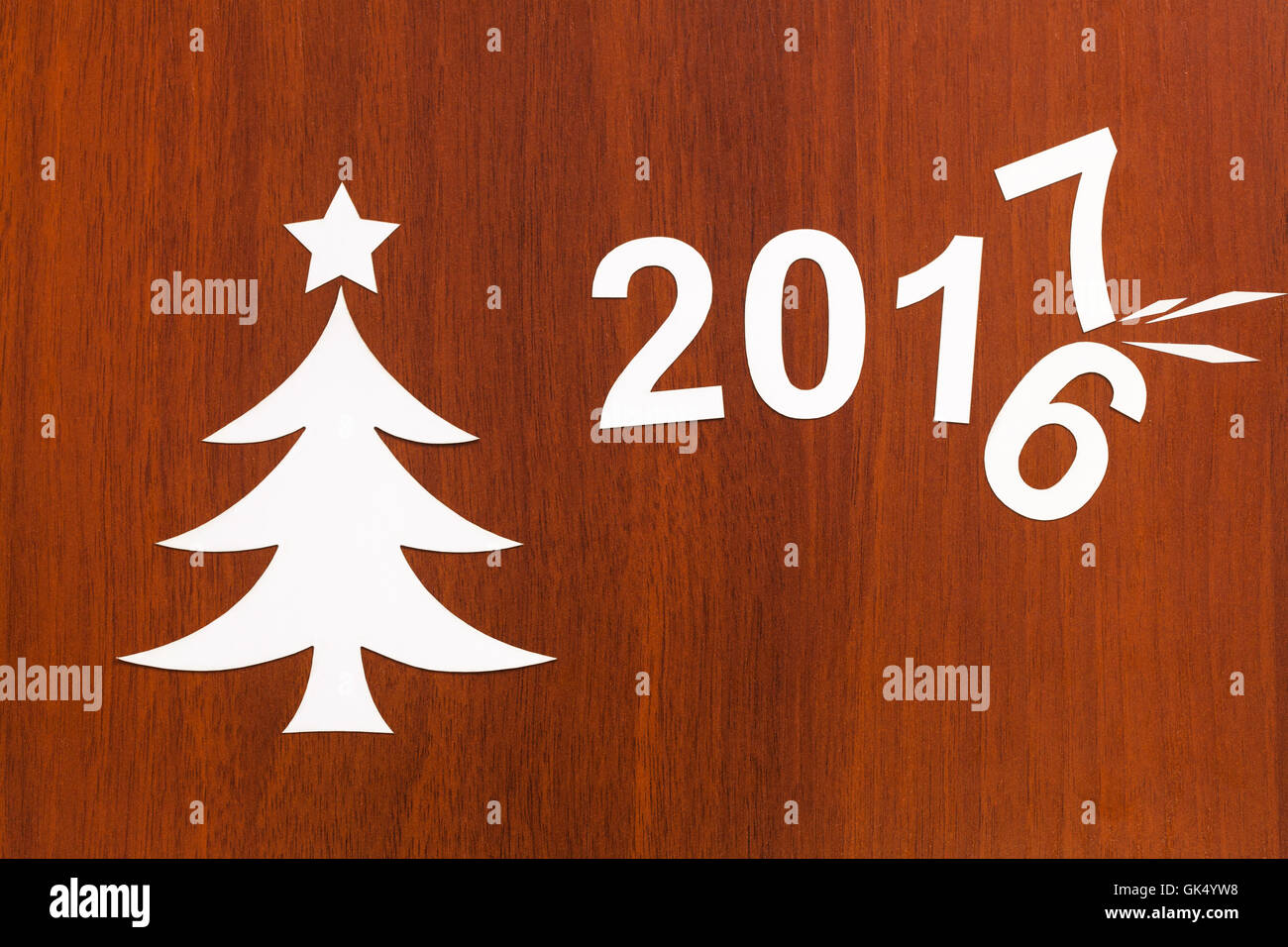 Nouvelle Année 2017 2016 modifications. Image Noël Résumé Banque D'Images