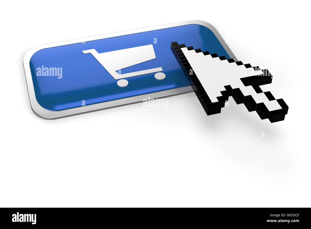 Cliquez sur acheter shopping Banque D'Images