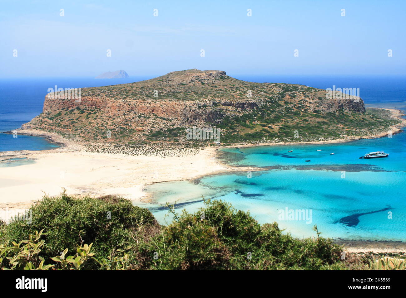 Lagon de balos, Crète Banque D'Images