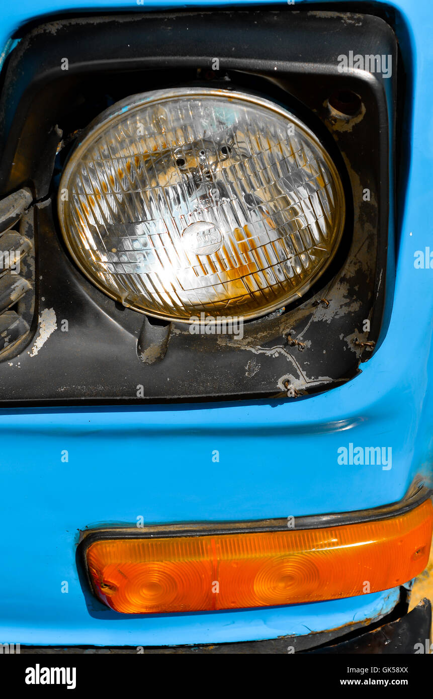 Close-up of détails de vintage voitures américaines Banque D'Images