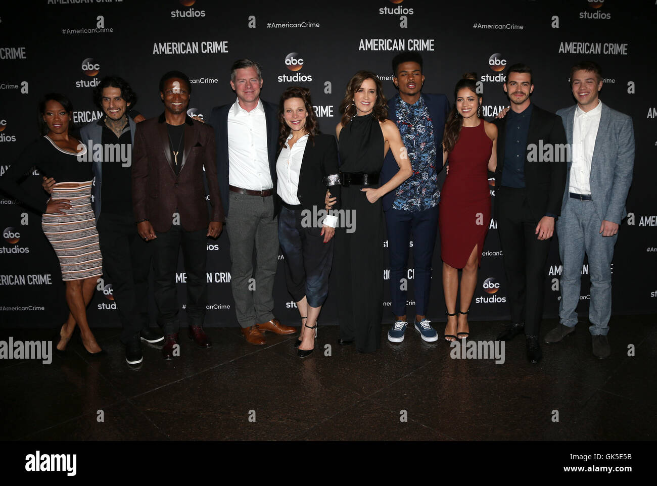 FYC projection d'ABC's 'American Crime' tenue à Directors Guild Of America - Arrivées comprend : Regina King, Felicity Huffman, Lili Taylor, Angelique Rivera, Michael J. McDonald, Elvis Nolasco, Joey Pollari, Trevor Jackson, Richard Cabral, Connor Jessup Banque D'Images