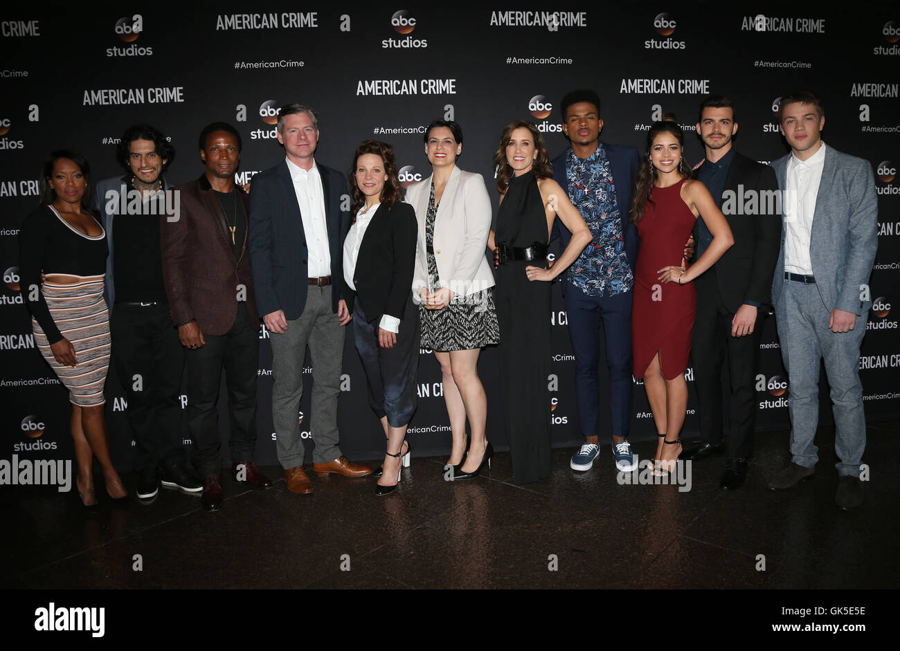 FYC projection d'ABC's 'American Crime' tenue à Directors Guild Of America - Arrivées comprend : Regina King, Felicity Huffman, Lili Taylor, Angelique Rivera, Michael J. McDonald, Elvis Nolasco, Joey Pollari, Trevor Jackson, Richard Cabral, Connor Jessup Banque D'Images