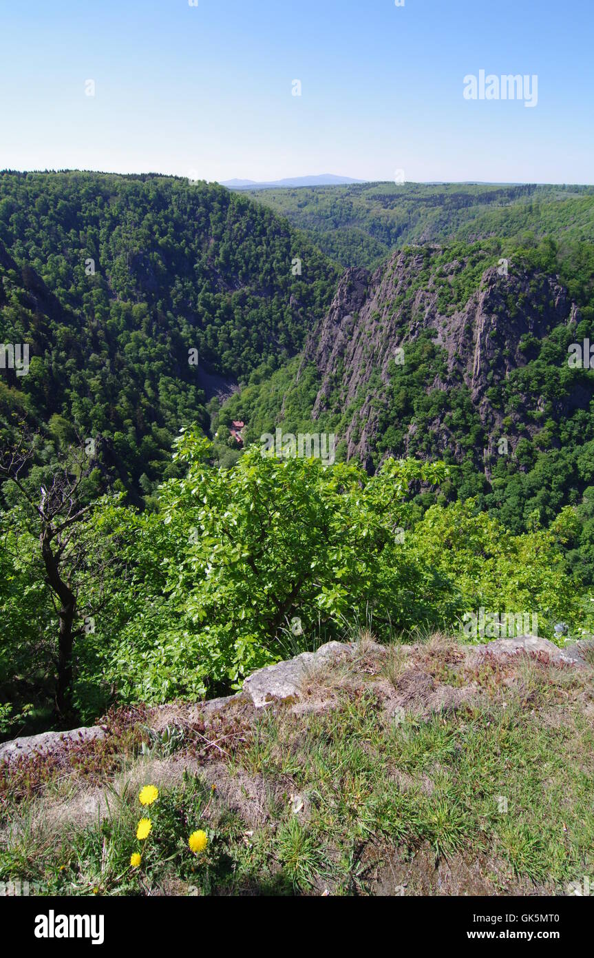 Montagnes roches polycarbonate Banque D'Images