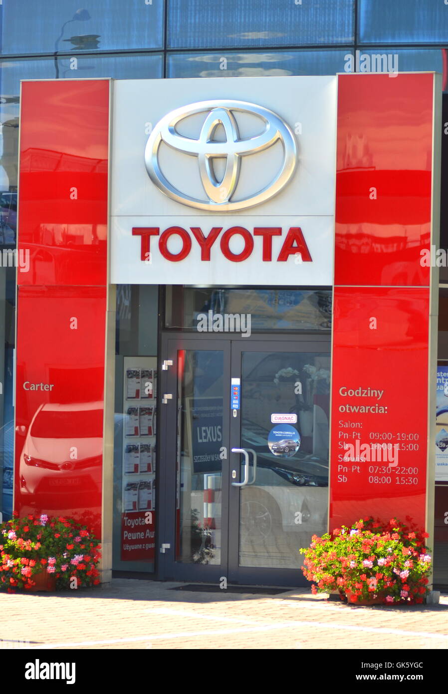 Logo de Toyota. Banque D'Images