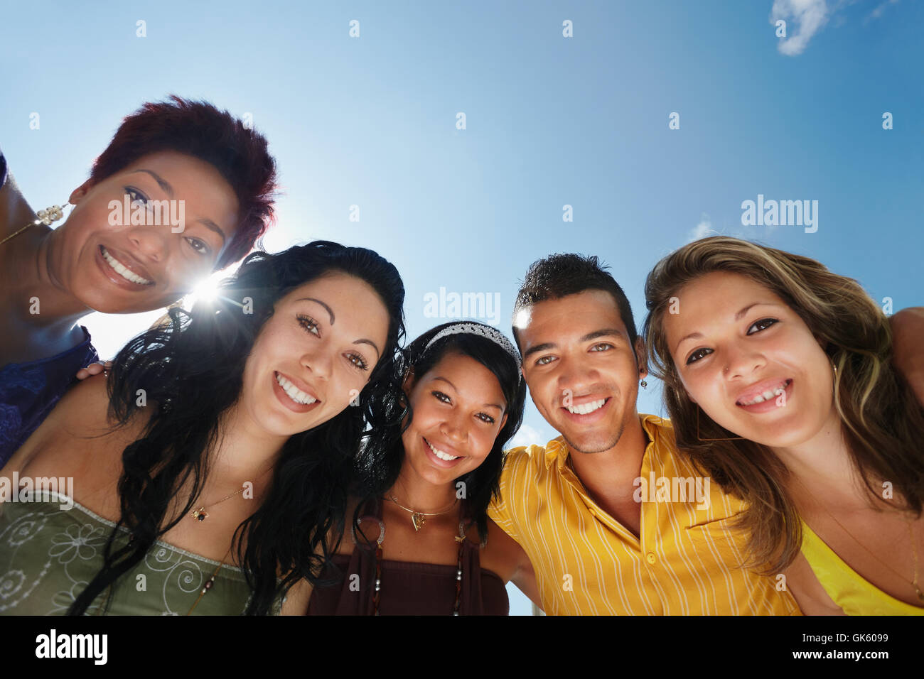 Femme heureuse ambition Banque D'Images