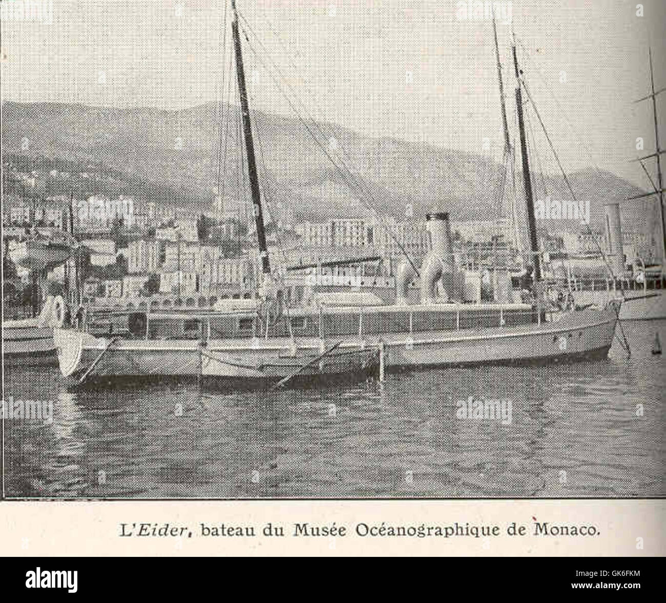 37007 Eider, Bateau du Musée Océanographique de Monaco Banque D'Images