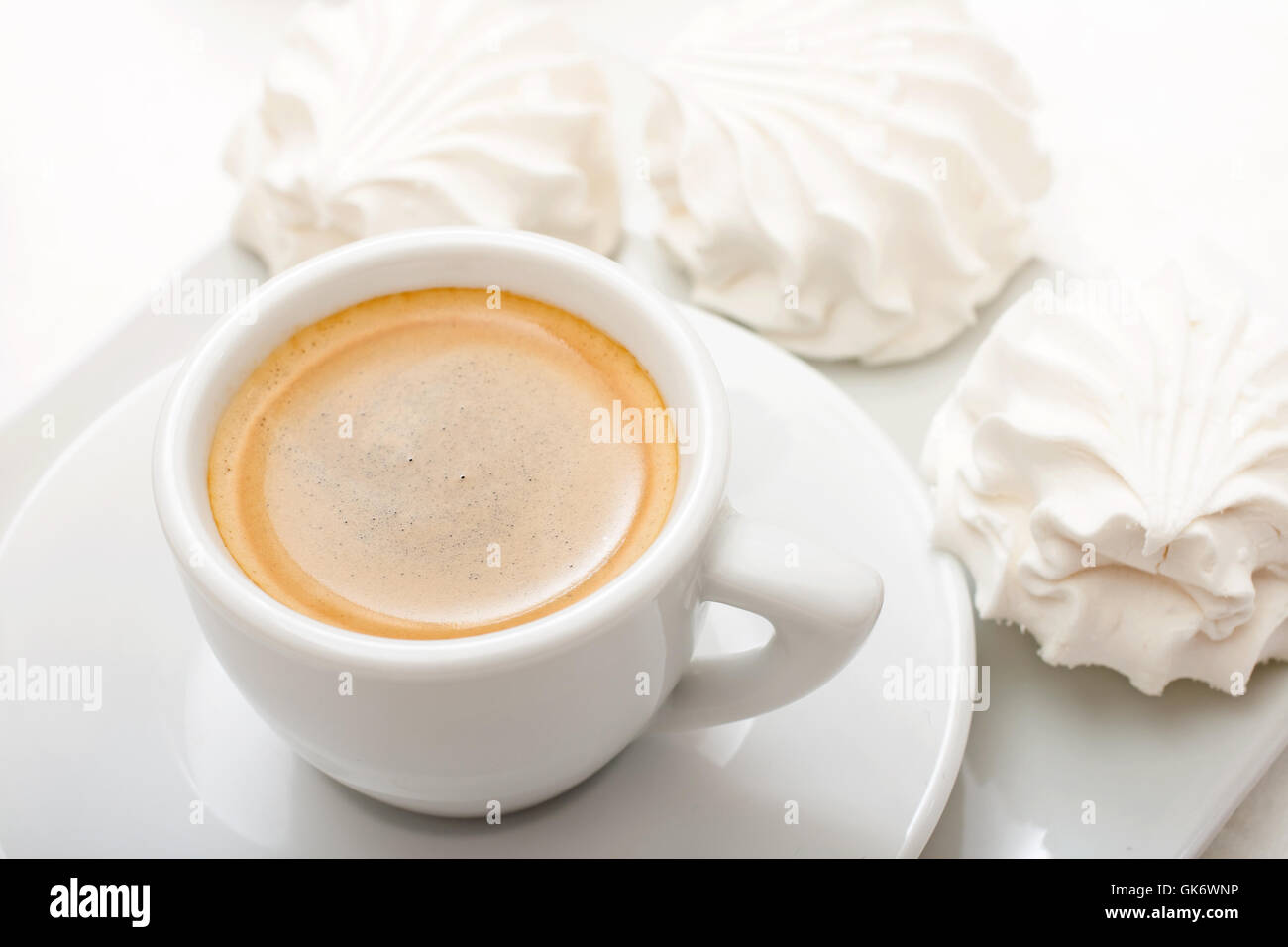 Tasse de café avec souffle Banque D'Images