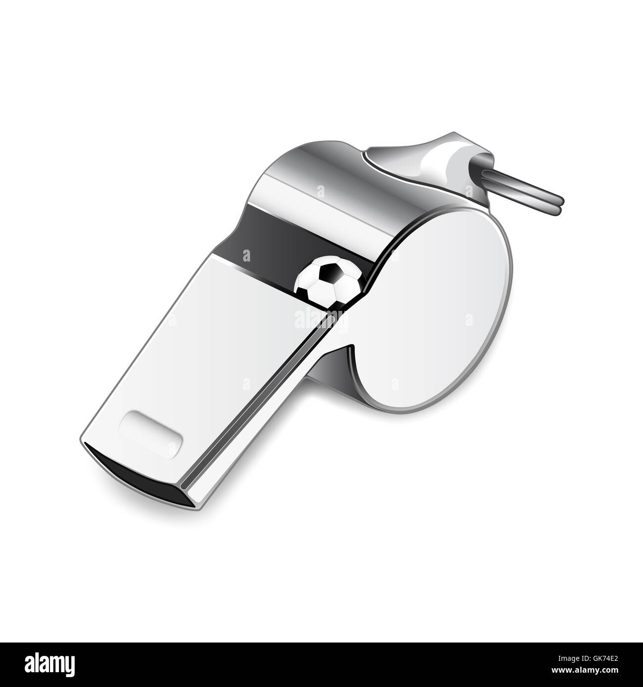 Football avec sifflet Banque D'Images