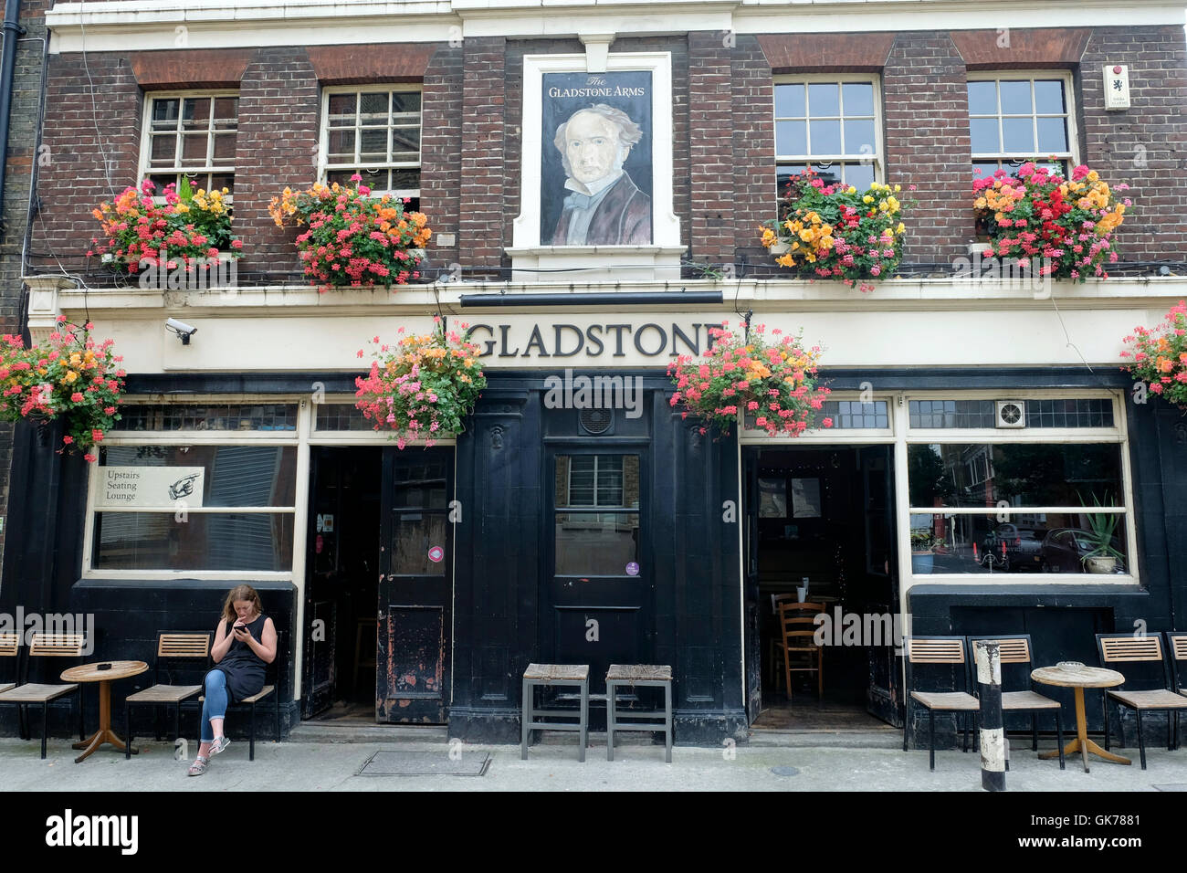Une vue générale de l'armement, un Gladstone maisons de quartier, le sud-est de Londres Banque D'Images