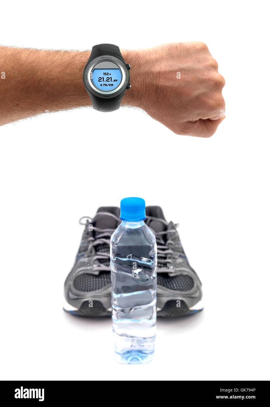 aller à pied bleu Banque D'Images