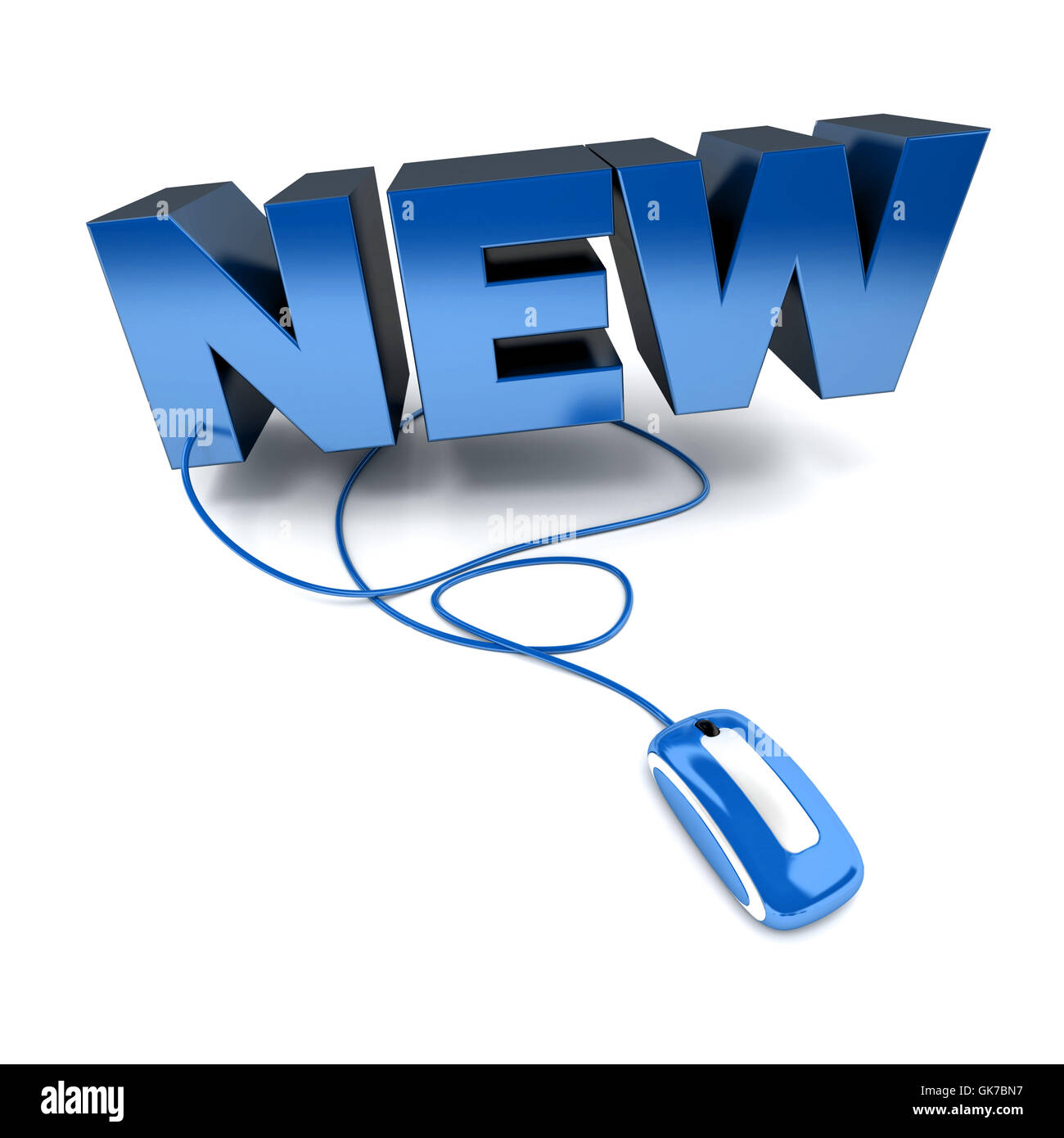 Nouvelle illustration bleu Banque D'Images