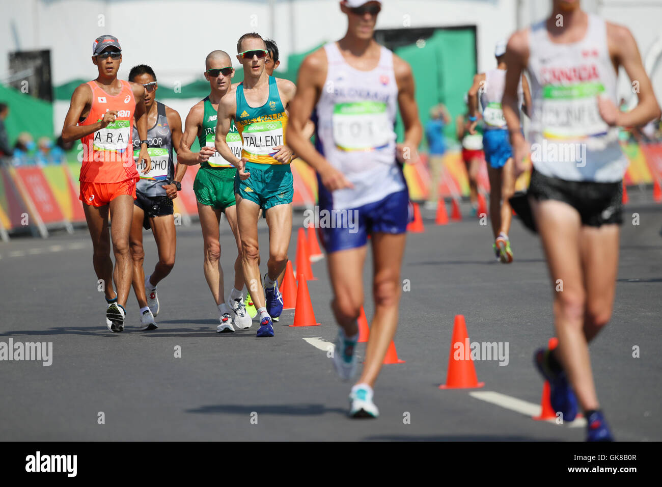 Rio de Janeiro, Brésil. Août 19, 2016. Hirooki Arai (JPN) Athlétisme : 50km de course à pied au Stade olympique lors des Jeux Olympiques de Rio 2016 à Rio de Janeiro, Brésil . © Yohei Osada/AFLO SPORT/Alamy Live News Banque D'Images