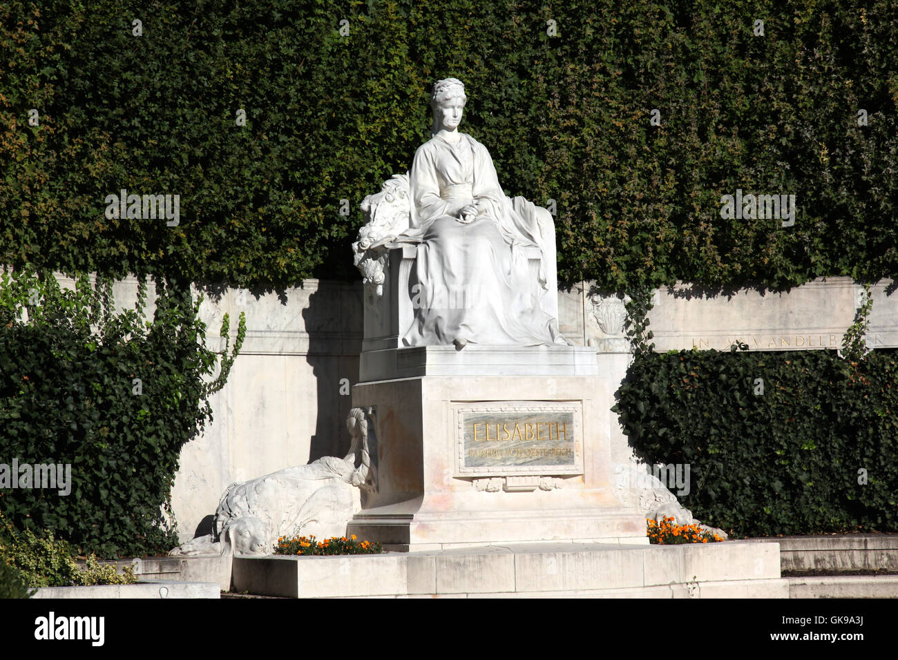 L'impératrice Elisabeth monument vienne volksgarten Banque D'Images
