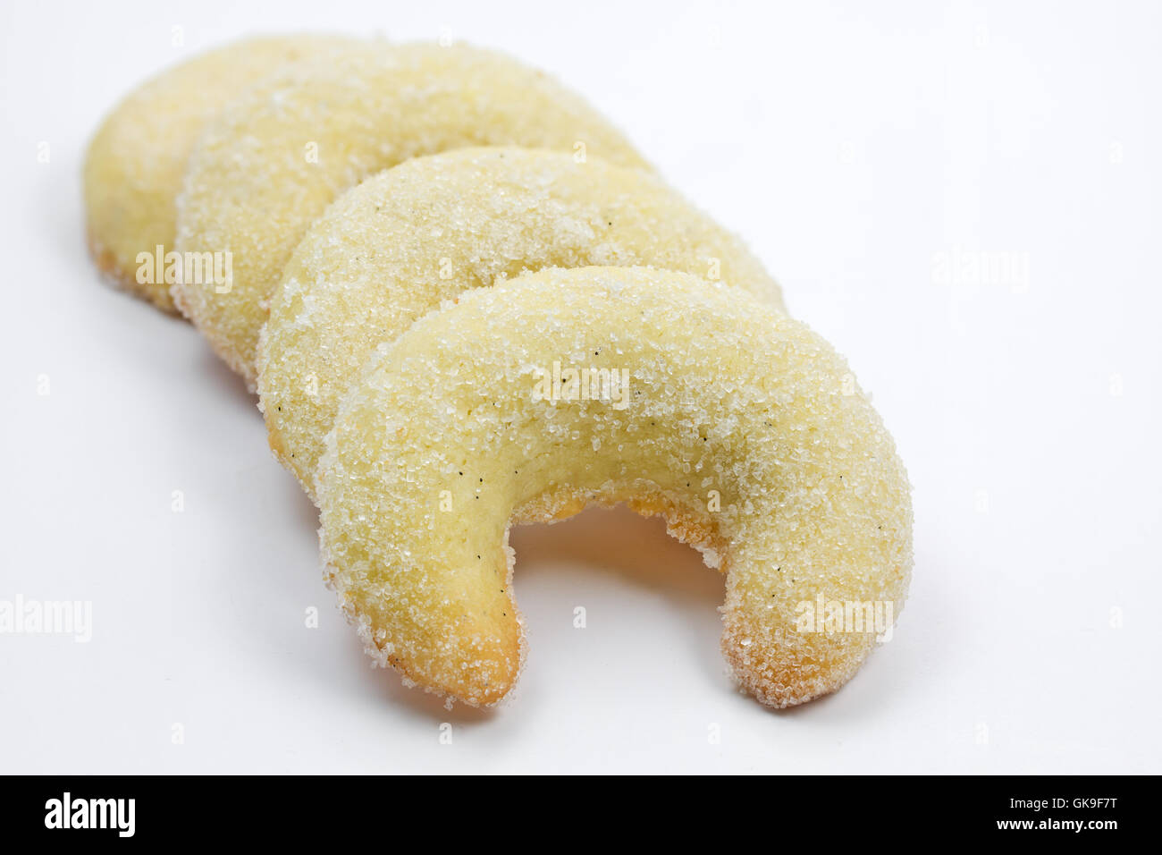 Cookies de noël,la vanille,sur grille Banque D'Images