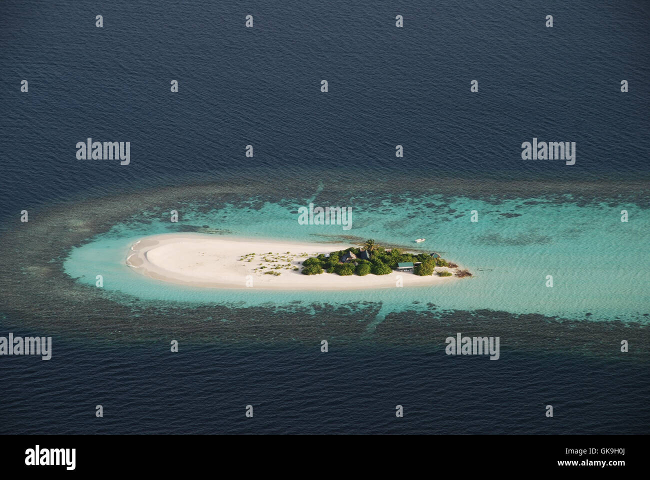 Desert Island Maldives Banque D'Images