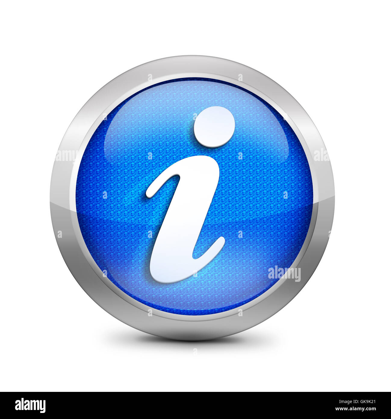 info de bouton Banque D'Images