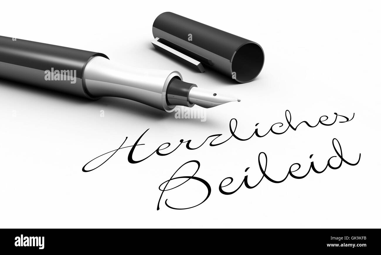 Deuil tristesse stylo Banque D'Images