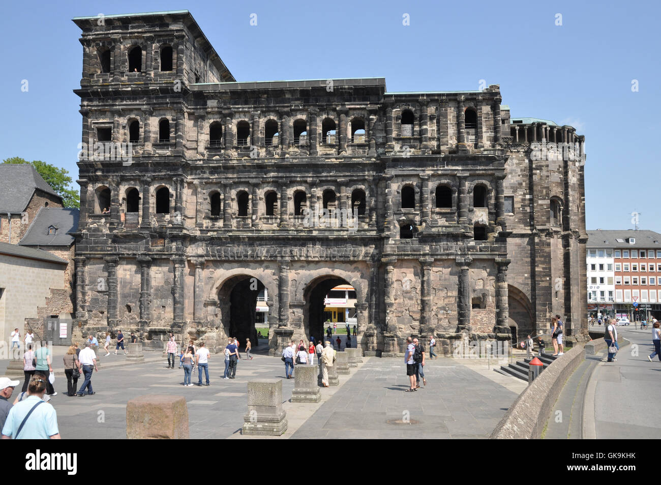 Porta Nigra de Trèves Banque D'Images