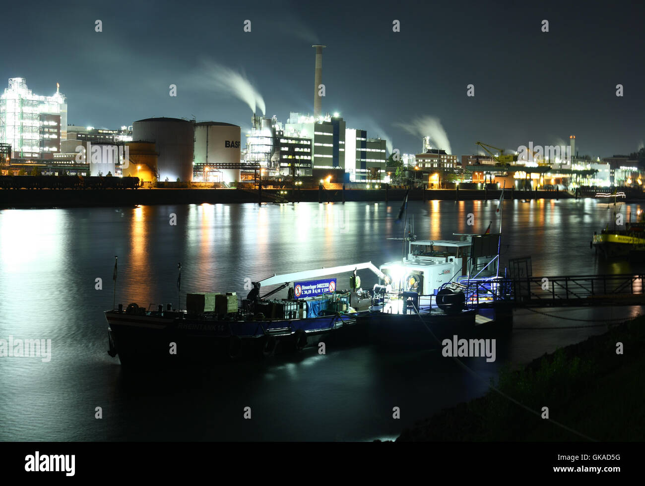 La nuit nuit de l'industrie Banque D'Images