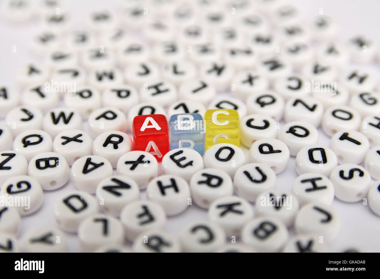 Apprendre les lettres ABC Banque D'Images