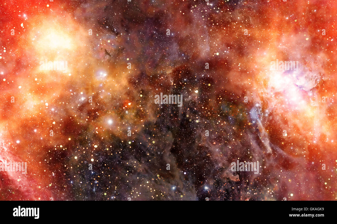 Cloud espace galaxie Banque D'Images