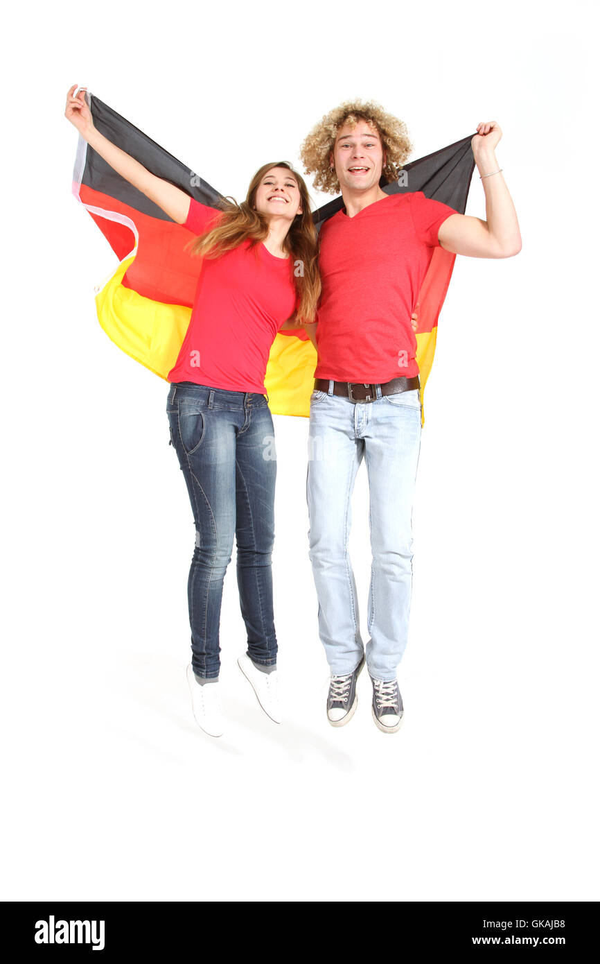 En option isolé femme Banque D'Images