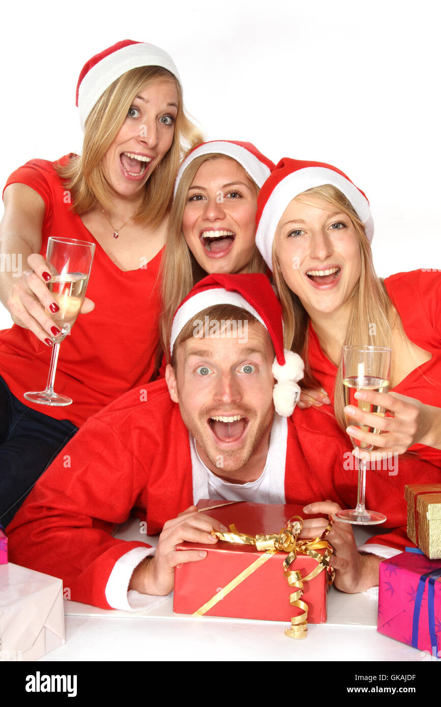 Maison de vacances hiver femme Banque D'Images