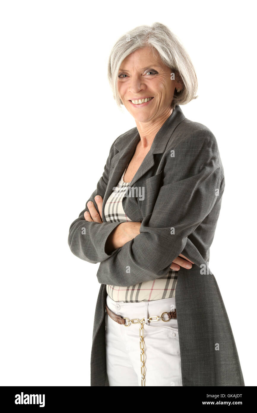 Femme rire rires Banque D'Images