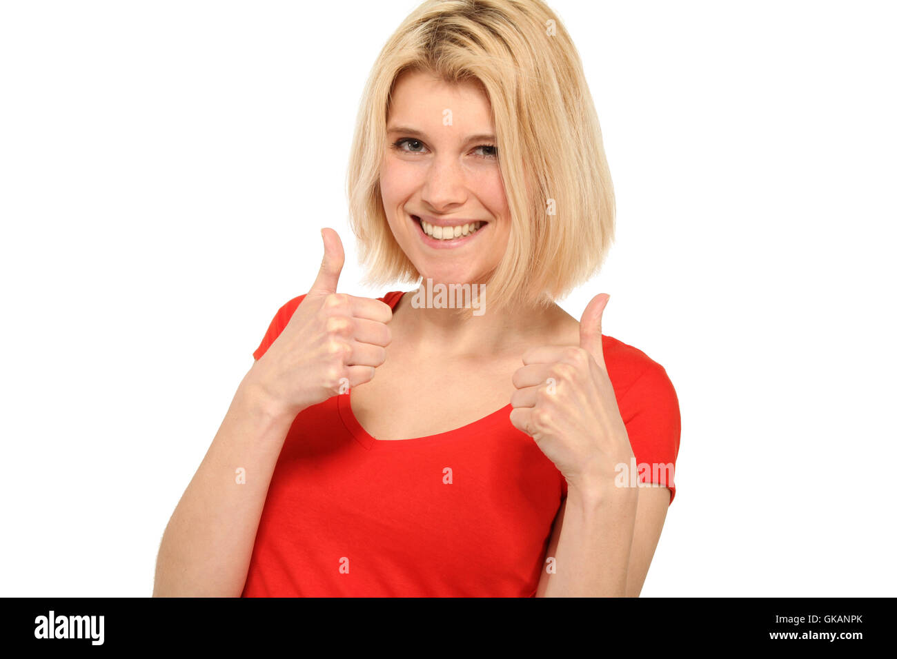 femme joyeuse Banque D'Images