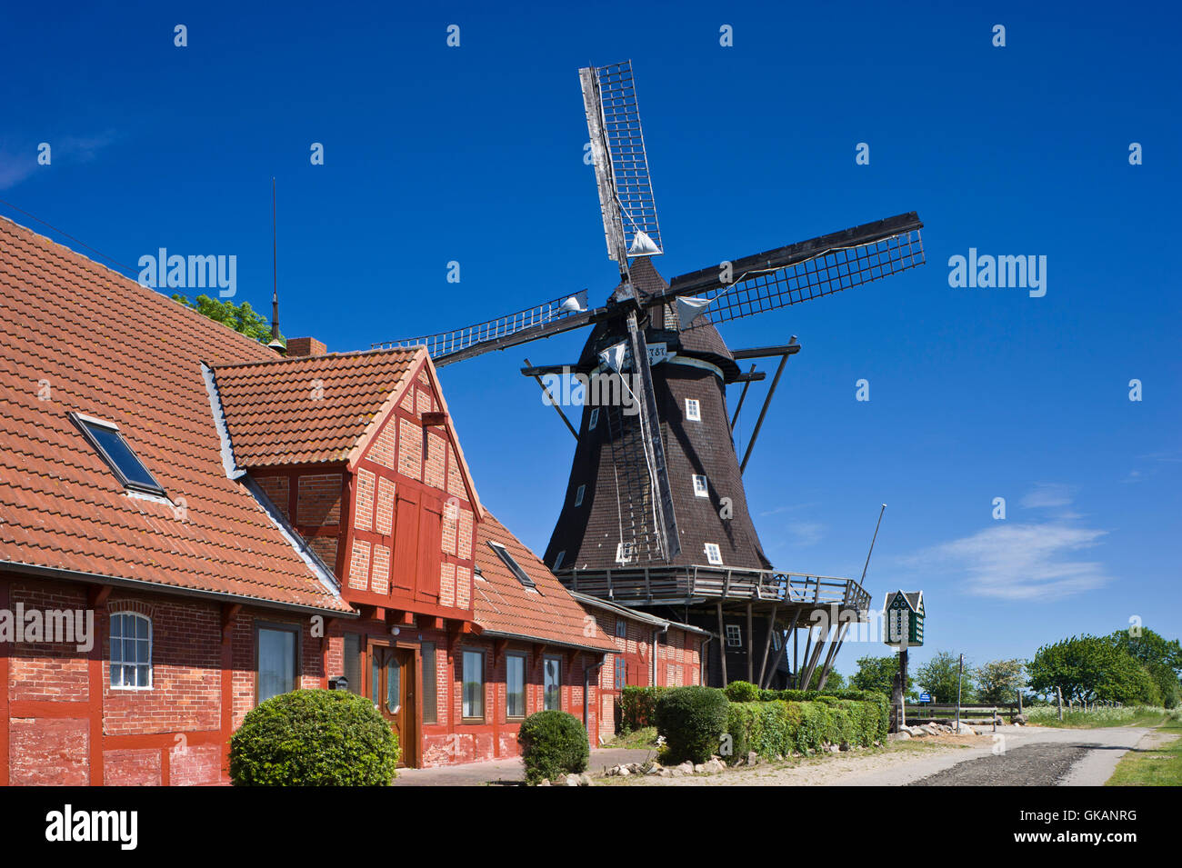 Moulins et musée de l'agriculture,lemkenhafen Banque D'Images