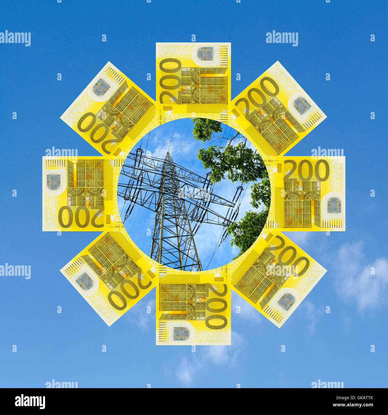 Transition énergétique : Coûts et avantages Banque D'Images