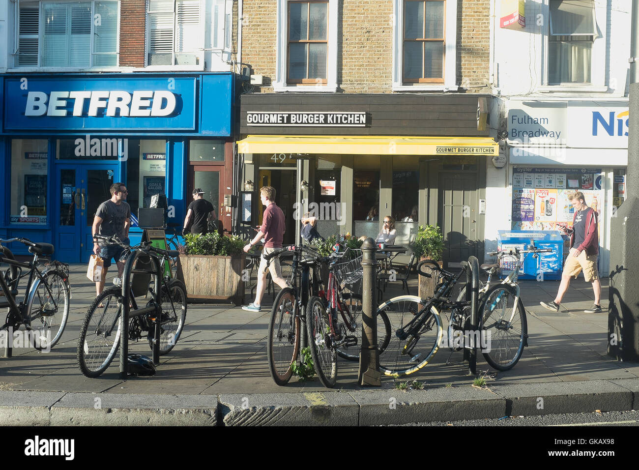 Une succursale de Gourmet Burger Kitchen Banque D'Images