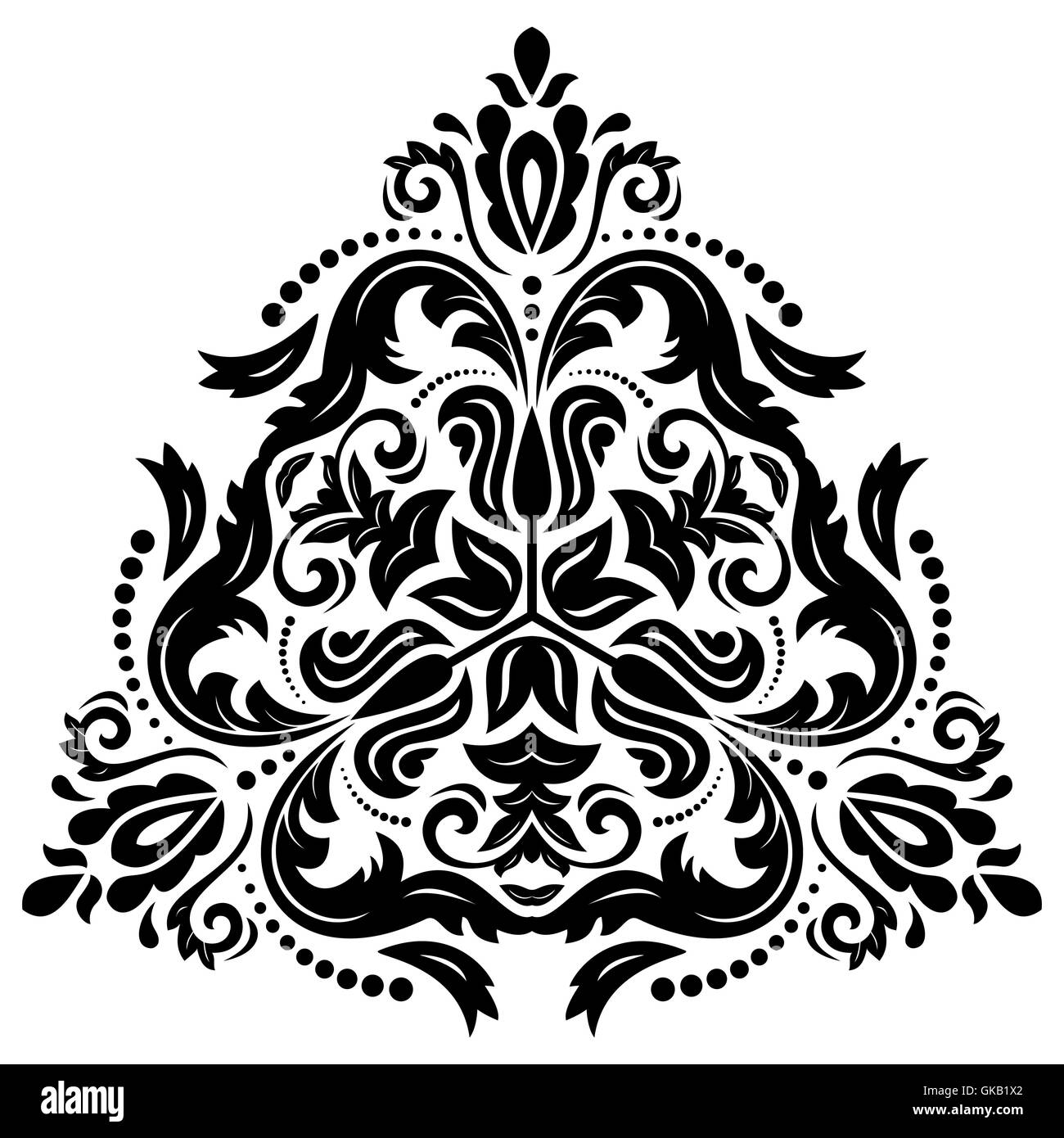 Résumé Motif Vecteur Oriental Illustration de Vecteur