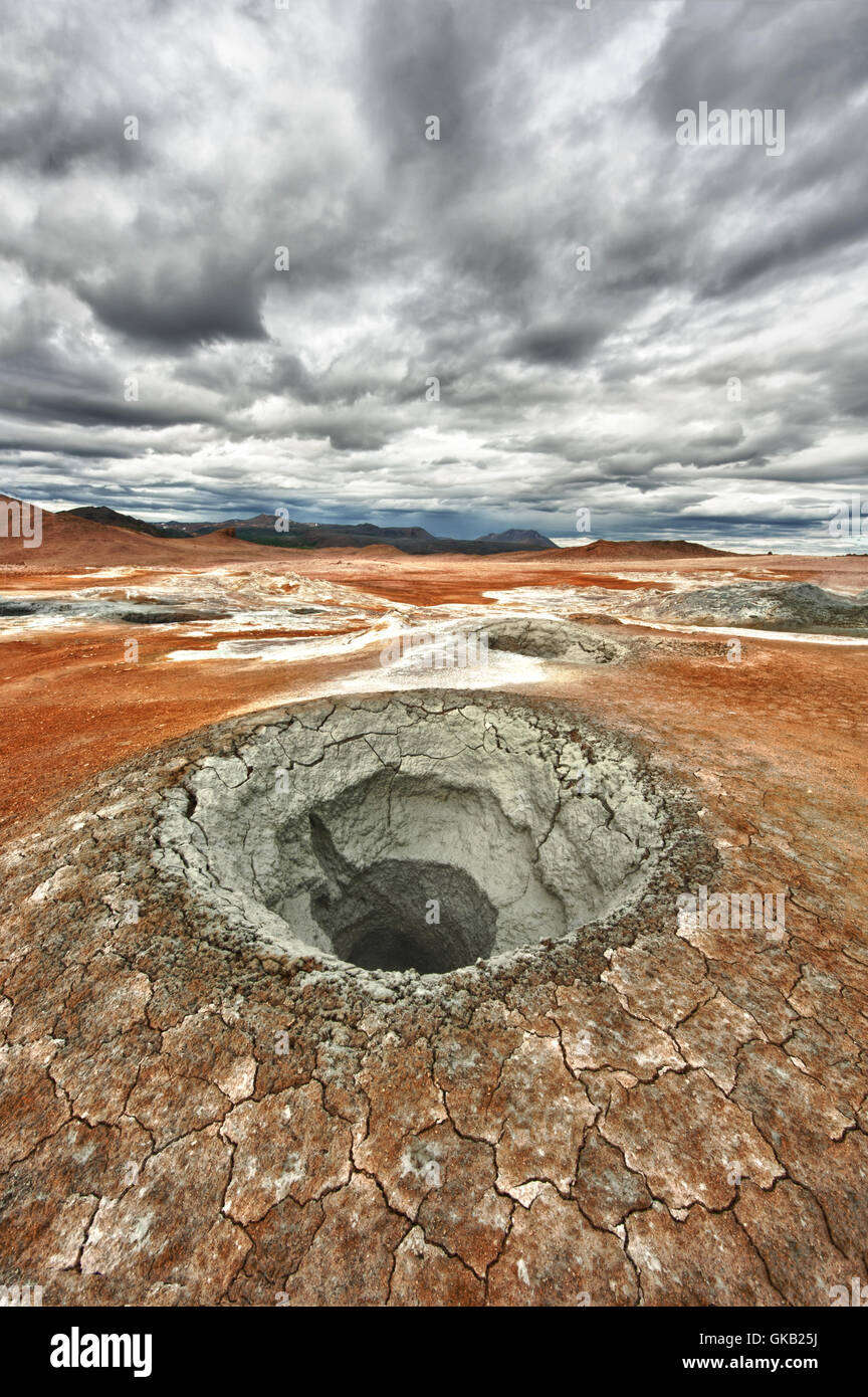 Détail de l'Islande de boue Banque D'Images