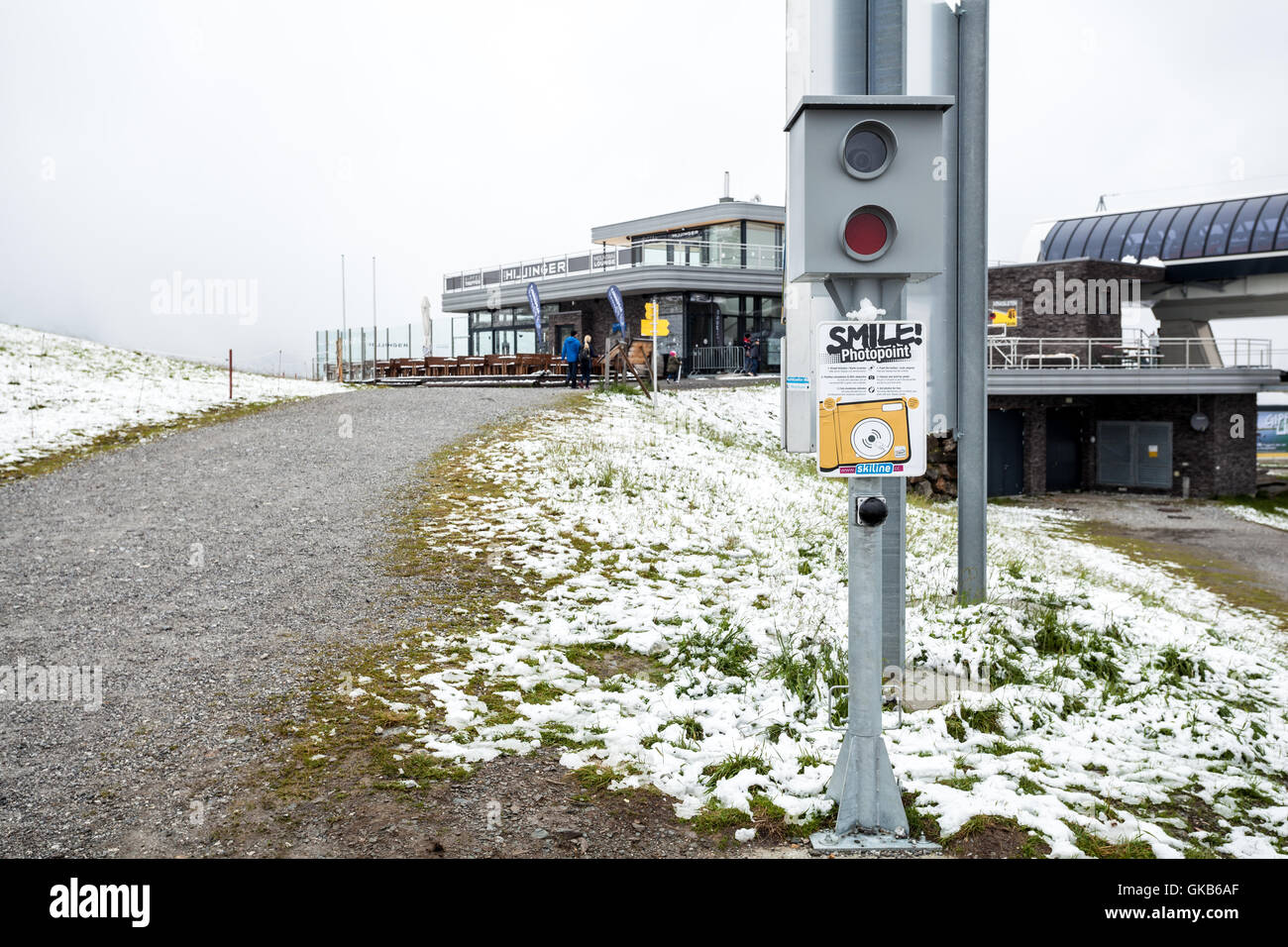 Point à Königsleiten, Zilertal Autriche Banque D'Images